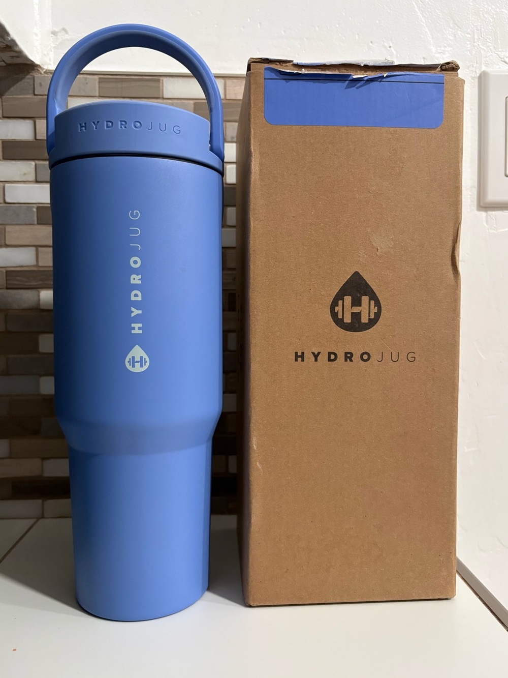 NEW Hydrojug 40oz light blue tumbler - Picture 2 of 6
